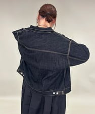 ZMJAE23160 al'aise modulation(アレーズモジュレーション) コットンデニムワンポケットジャケット ブラック