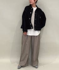 ZMJAE23160 al'aise modulation(アレーズモジュレーション) コットンデニムワンポケットジャケット ブラック