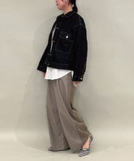 ZMJAE23160 al'aise modulation(アレーズモジュレーション) コットンデニムワンポケットジャケット ブラック