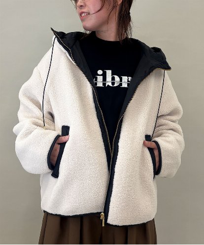 ZMJAE26210 al'aise modulation ボアフードジャケット