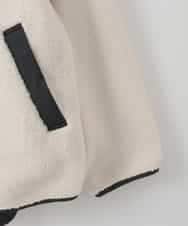 ZMJAE26210 al'aise modulation(アレーズモジュレーション) ボアフードジャケット ベージュ