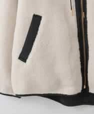 ZMJAE26210 al'aise modulation(アレーズモジュレーション) ボアフードジャケット ベージュ