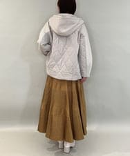 ZMJAE27160 al'aise modulation(アレーズモジュレーション) 異素材ドッキングフードブルゾン ダークグレー