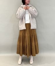 ZMJAE27160 al'aise modulation(アレーズモジュレーション) 異素材ドッキングフードブルゾン ダークグレー