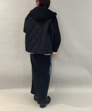 ZMJAE27160 al'aise modulation(アレーズモジュレーション) 異素材ドッキングフードブルゾン ブラック