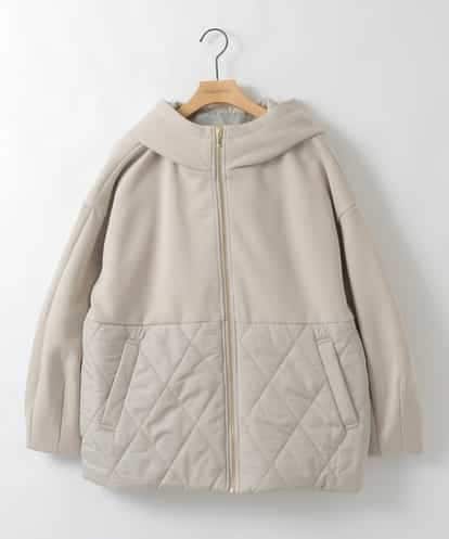 ZMJAE27160 al'aise modulation 異素材ドッキングフードジャケット