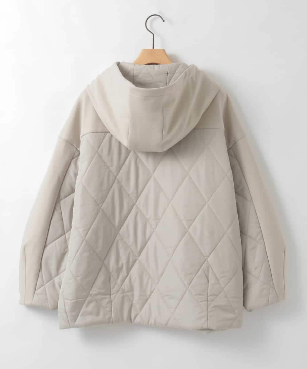 ZMJAE27160 al'aise modulation(アレーズモジュレーション) 異素材ドッキングフードジャケット ダークグレー