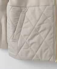 ZMJAE27160 al'aise modulation(アレーズモジュレーション) 異素材ドッキングフードジャケット ダークグレー