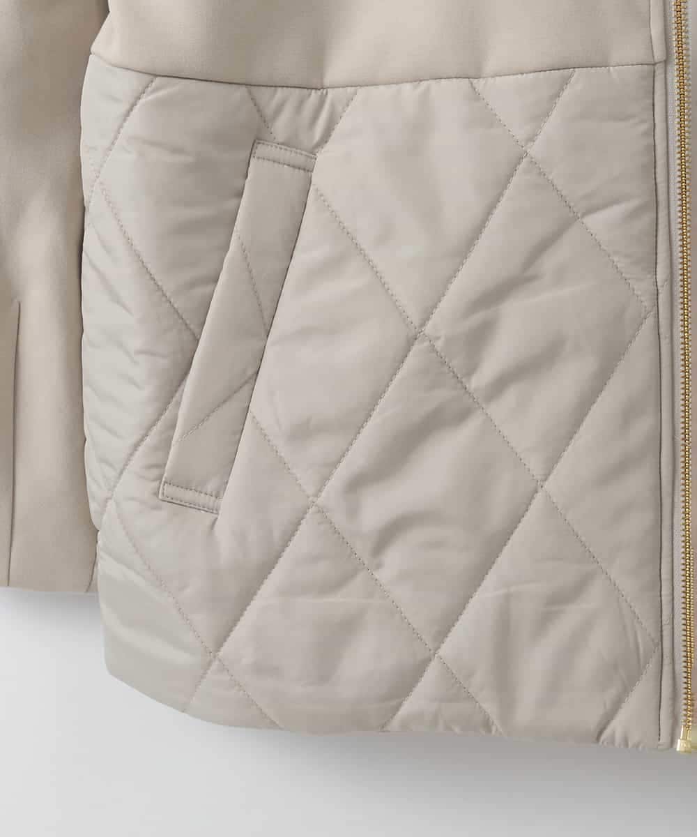 ZMJAE27160 al'aise modulation(アレーズモジュレーション) 異素材ドッキングフードジャケット ダークグレー