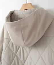 ZMJAE27160 al'aise modulation(アレーズモジュレーション) 異素材ドッキングフードジャケット ダークグレー