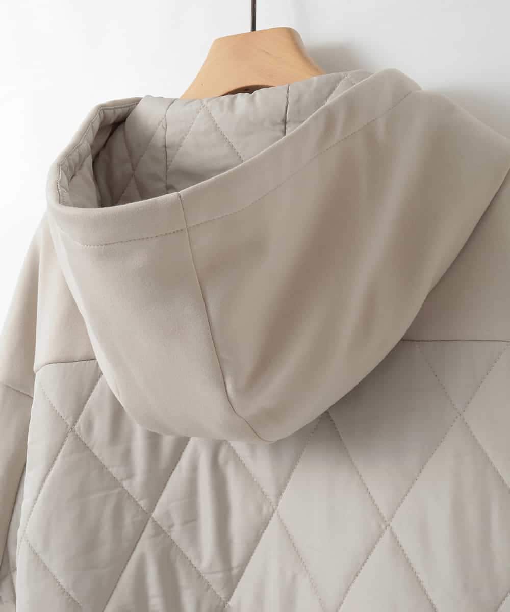 ZMJAE27160 al'aise modulation(アレーズモジュレーション) 異素材ドッキングフードジャケット ダークグレー