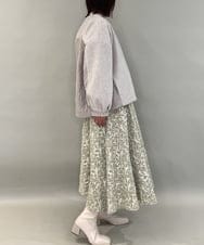 ZMJAE30150 al'aise modulation(アレーズモジュレーション) 異素材切り替えノーカラージップブルゾン ベージュ