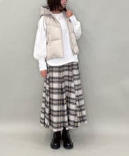 ZMJAE38138 al'aise modulation(アレーズモジュレーション) 切り替えデザインダウンベスト アイボリー