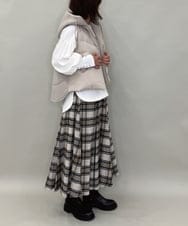 ZMJAE38138 al'aise modulation(アレーズモジュレーション) 切り替えデザインダウンベスト アイボリー