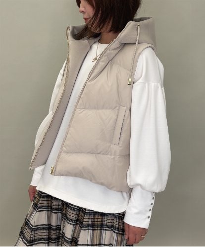 ZMJAE38138 al'aise modulation 切り替えデザインダウンベスト