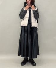 ZMJAE38138 al'aise modulation(アレーズモジュレーション) 切り替えデザインダウンベスト ベージュ