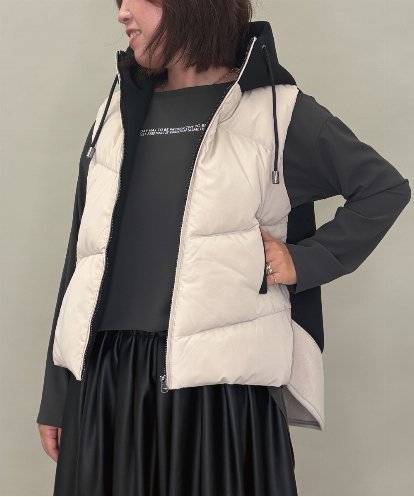 ZMJAE38138 al'aise modulation 切り替えデザインダウンベスト