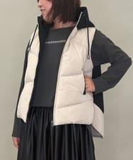 ZMJAE38138 al'aise modulation(アレーズモジュレーション) 切り替えデザインダウンベスト ベージュ