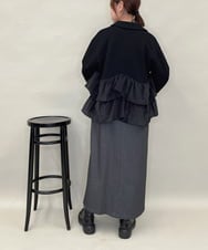 ZMJAE41130 al'aise modulation(アレーズモジュレーション) シアードッキングジャージーブルゾン ブラック