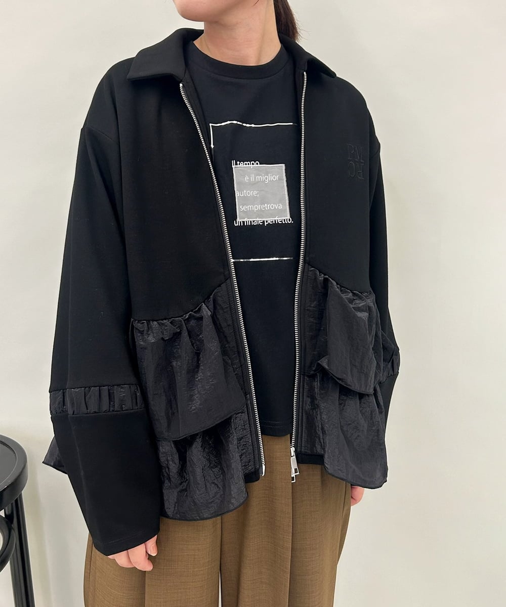 ZMJAE41130 al'aise modulation シアードッキングジャージーブルゾン