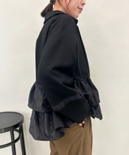 ZMJAE41130 al'aise modulation(アレーズモジュレーション) シアードッキングジャージーブルゾン ブラック