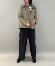 ZMJAE44290 al'aise modulation(アレーズモジュレーション) 【ライナー付き】衿付きフーディーブルゾン ベージュ