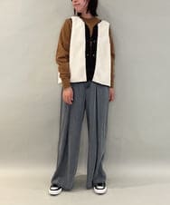 ZMJAE44290 al'aise modulation(アレーズモジュレーション) 【ライナー付き】衿付きフーディーブルゾン ブラック