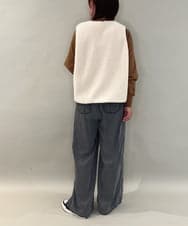 ZMJAE44290 al'aise modulation(アレーズモジュレーション) 【ライナー付き】衿付きフーディーブルゾン ブラック