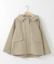 ZMJAE44290 al'aise modulation(アレーズモジュレーション) 【ライナー付き】衿付きフーディーブルゾン ベージュ
