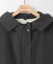 ZMJAE44290 al'aise modulation(アレーズモジュレーション) 【ライナー付き】衿付きフーディーブルゾン ブラック