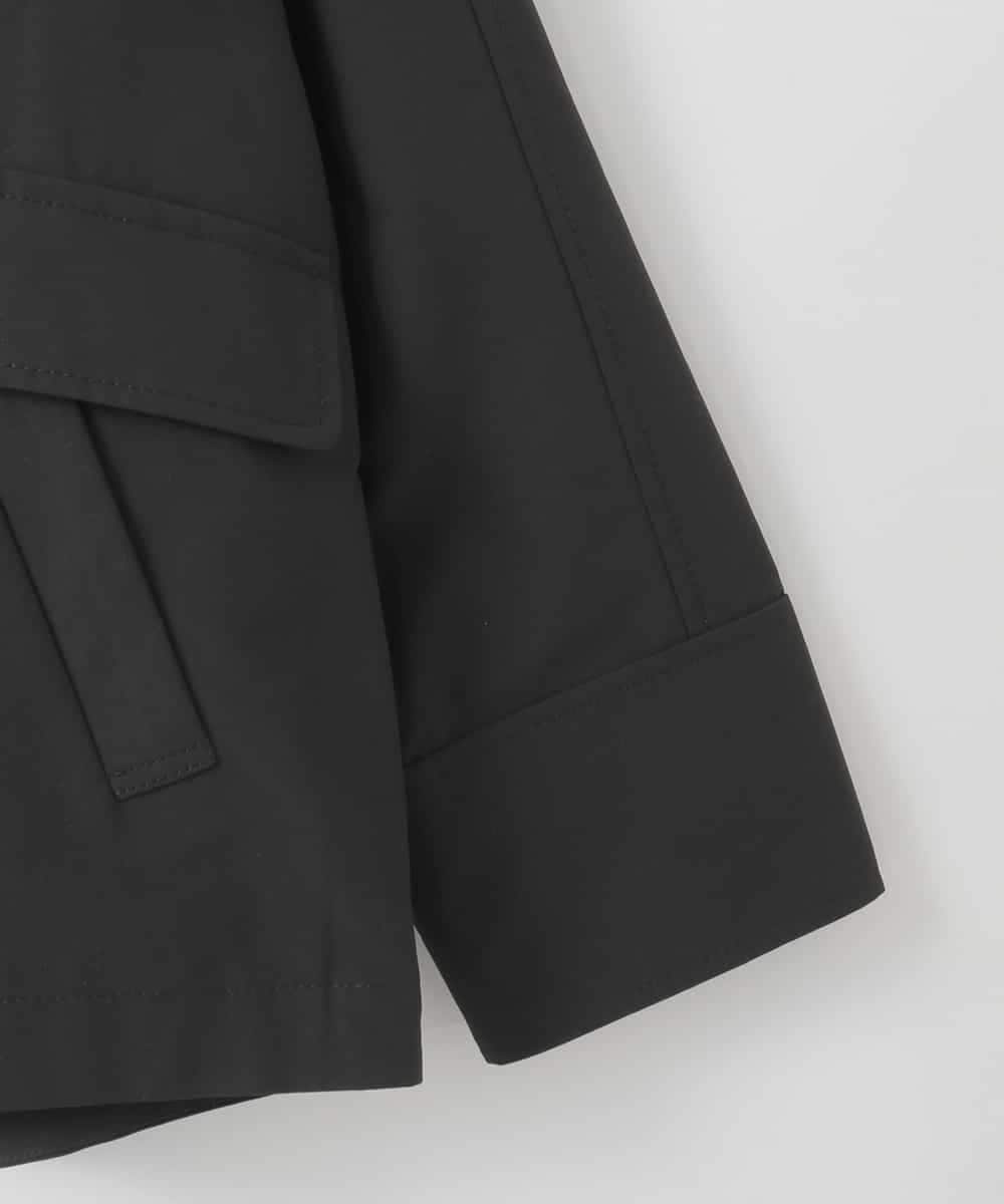 ZMJAE44290 al'aise modulation(アレーズモジュレーション) 【ライナー付き】衿付きフーディーブルゾン ブラック