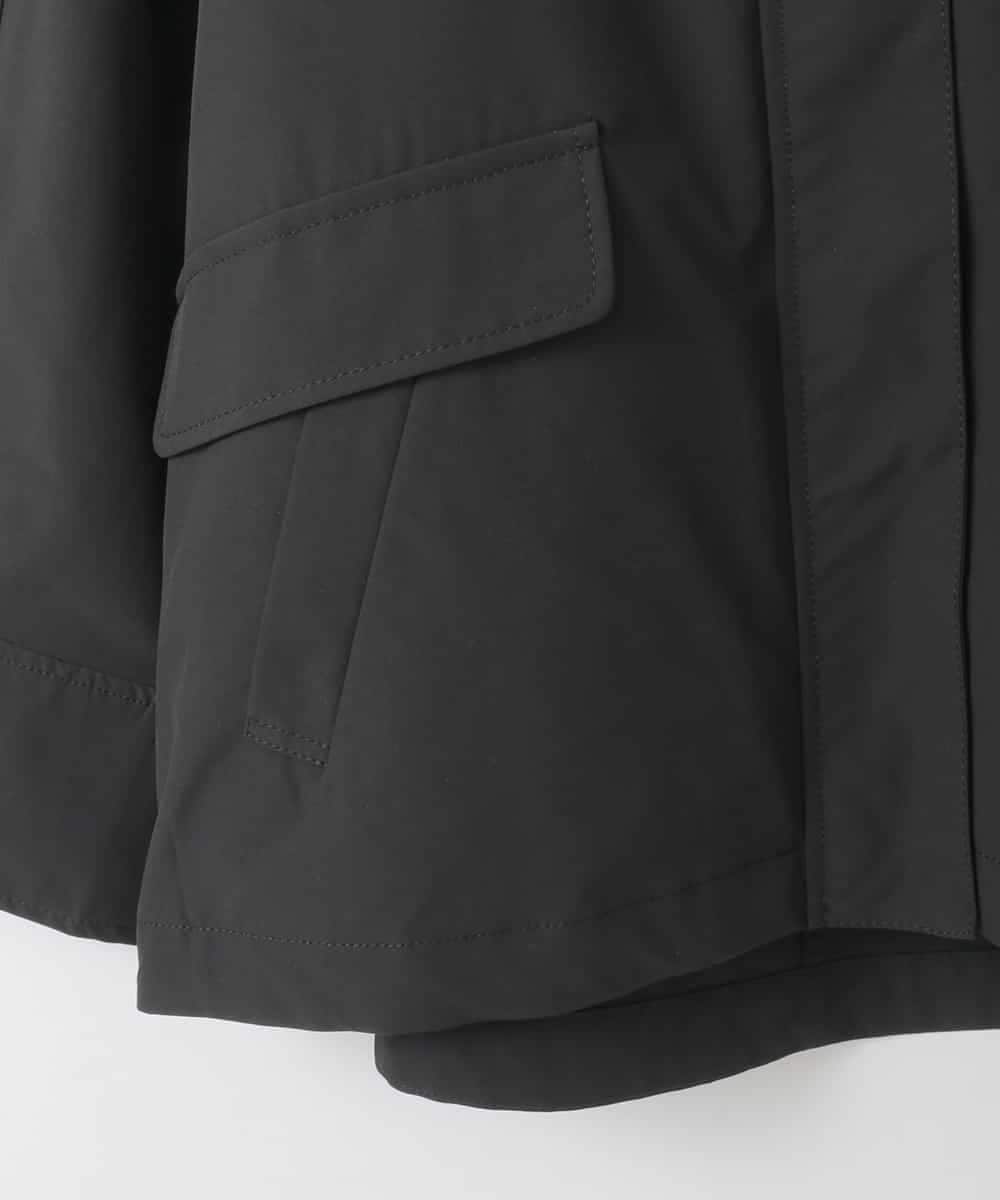 ZMJAE44290 al'aise modulation(アレーズモジュレーション) 【ライナー付き】衿付きフーディーブルゾン ブラック