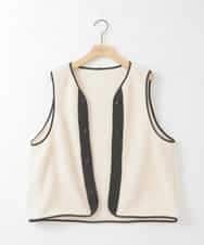 ZMJAE44290 al'aise modulation(アレーズモジュレーション) 【ライナー付き】衿付きフーディーブルゾン ブラック