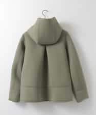 ZMJAE45158 al'aise modulation(アレーズモジュレーション) 異素材ジョイントフーディーブルゾン カーキ