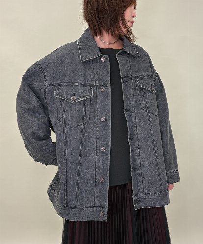 ZMJAE47220 al'aise modulation 中綿キルティングデニムジャケット