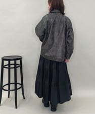 ZMJAE50168 al'aise modulation(アレーズモジュレーション) フェイクレザージップジャケット ブラック