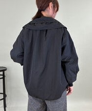 ZMJAE51198 al'aise modulation(アレーズモジュレーション) 【2WAY】ボアベストレイヤードブルゾン ブラック