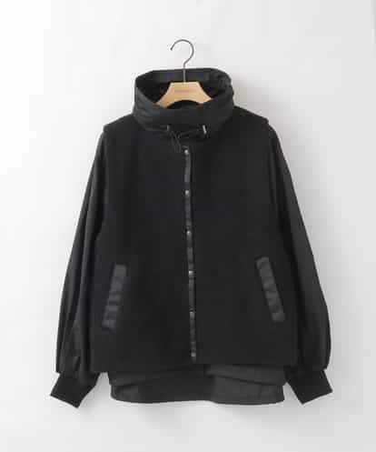 ZMJAE51198 al'aise modulation 【2WAY】ボアベストレイヤードジャケット