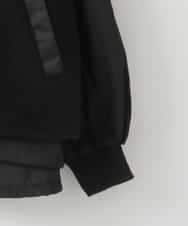 ZMJAE51198 al'aise modulation(アレーズモジュレーション) 【2WAY】ボアベストレイヤードジャケット ブラック