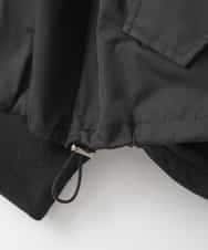 ZMJAE51198 al'aise modulation(アレーズモジュレーション) 【2WAY】ボアベストレイヤードジャケット ブラック