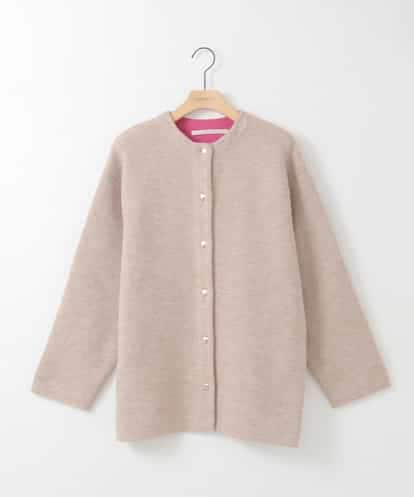 ZMJAE52140 al'aise modulation 【洗える】配色アクセントデザインニットコーディガン