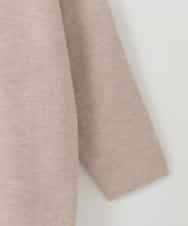 ZMJAE52140 al'aise modulation(アレーズモジュレーション) 【洗える】配色アクセントデザインニットコーディガン ベージュ