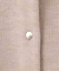 ZMJAE52140 al'aise modulation(アレーズモジュレーション) 【洗える】配色アクセントデザインニットコーディガン ベージュ