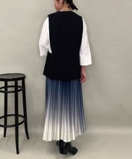 ZMJAE53190 al'aise modulation(アレーズモジュレーション) 【セットアップ対応】ツイードデザインジレ ブラック