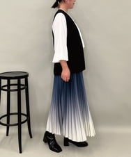 ZMJAE53190 al'aise modulation(アレーズモジュレーション) 【セットアップ対応】ツイードデザインジレ ブラック