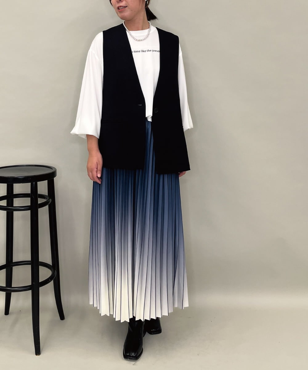 ZMJAE53190 al'aise modulation(アレーズモジュレーション) 【セットアップ対応】ツイードデザインジレ ブラック