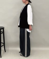 ZMJAE53190 al'aise modulation(アレーズモジュレーション) 【セットアップ対応】ツイードデザインジレ ブラック