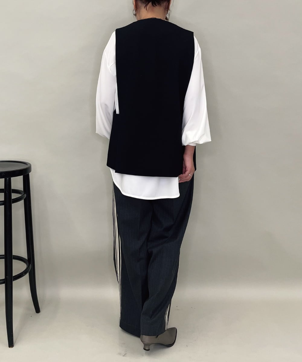 セットアップ対応】ツイードデザインジレ(ベスト・ジレ) | al