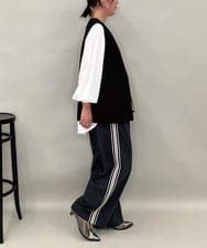 ZMJAE53190 al'aise modulation(アレーズモジュレーション) 【セットアップ対応】ツイードデザインジレ ブラック