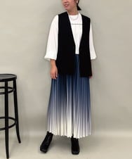 ZMJAE53190 al'aise modulation(アレーズモジュレーション) 【セットアップ対応】ツイードデザインジレ ブラック